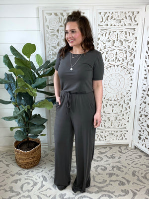 Ready For Anything Jumpsuit - Short Sleeve Option
