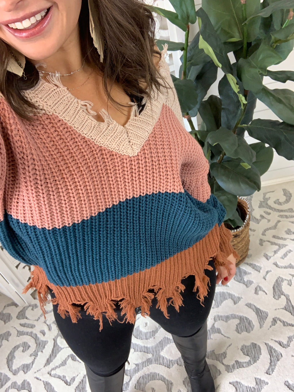 Vail Color Block Sweater