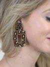 Jess Lea Lightweight Beaded Leopard Earrings