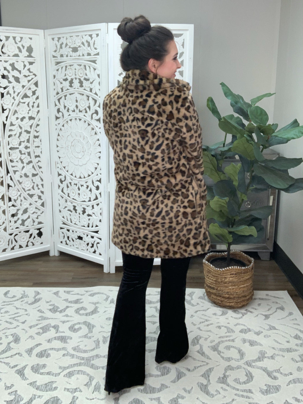 Influencer Leopard Coat